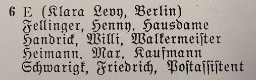 Adressbucheintrag 1936 in Spremberg