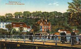 Villa Levy in der Mitte des Bildes, 1929