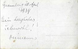 Postkarte an Hedwig Hornich