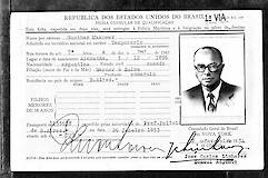 Einreisekarte für Günther Makower in Argentinien