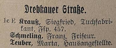 Drebkauer Straße 1c 1929