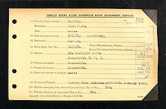 Registrierung von Rosa Glaser in England