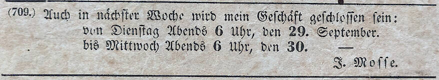 Spremberger Kreisblatt vom 26.9.1846