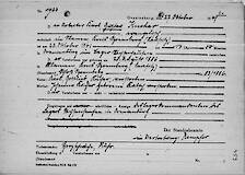 Totenschein für Gustav Kuchar