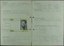 Antrag von Erwin Thiel auf Auswanderungsbeihilfe nach Palästina