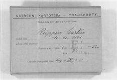 Abtransportkarte aus Theresienstadt für Martin Ruppin