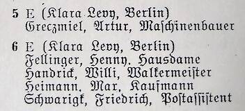 Wiesengasse 5 und 6, Adressbuch 1936